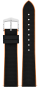Hirsch Arne Premium Caoutchouc L schwarz/orange 22mm 0927690050-2-22