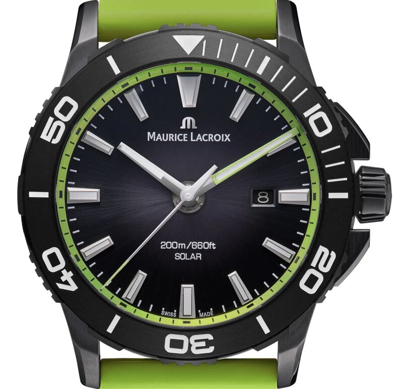 Maurice Lacroix Pontos S Solar 42mm Fluo Yellow Special Edition PT1008-DLB00-330-5