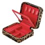 Wolf Savanna Leopard Print Jewelry Zip Case 395011