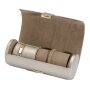 Wolf Palermo Double Watch Roll with Jewellery Pouch 213978