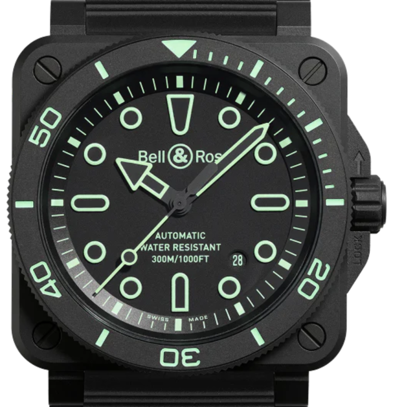 Bell & Ross BR-03 Diver Lum Outline 42mm BR03A-D-OL-CE/SRB