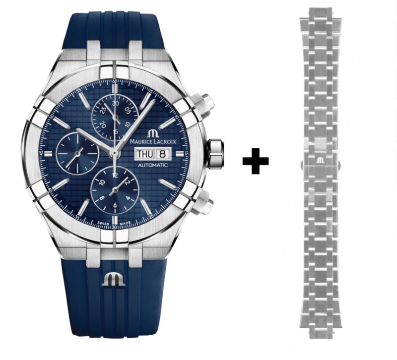 Maurice Lacroix Aikon Automatik Chronograph Set AI6038-SS000-430-4