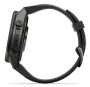 Garmin Fenix 9 Pro Carbongrau DLC Titan mit Silikon-Armband Schwarz/Kieselgrau 43mm 010-04335-11