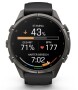 Garmin Fenix 9 Pro Carbongrau DLC Titan mit Silikon-Armband Schwarz/Kieselgrau 43mm 010-04335-11