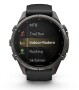 Garmin Fenix 9 Pro Carbongrau DLC Titan mit Silikon-Armband Schwarz/Kieselgrau 43mm 010-04335-11