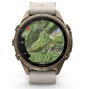 Garmin Fenix 9 Pro Autumn Gold Titan mit Leder-Armband Bone 43mm 010-04335-41