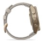 Garmin Fenix 9 Pro Autumn Gold Titan mit Leder-Armband Bone 43mm 010-04335-41