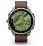 Garmin Fenix 9 Pro Titan mit Leder-Armband Walnuss 47mm 010-04336-41