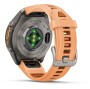 Garmin Fenix 9 Pro Titan mit Silikon-Armband Shell Pink/Autumn Orange 43mm 010-04335-01