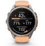 Garmin Fenix 9 Pro Titan mit Silikon-Armband Shell Pink/Autumn Orange 43mm 010-04335-01