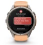 Garmin Fenix 9 Pro Titan mit Silikon-Armband Shell Pink/Autumn Orange 43mm 010-04335-01