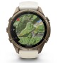 Garmin Fenix 9 Pro Autumn Gold Titan mit Silikon-Armband Creme/French Gray 43mm 010-04335-21