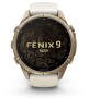 Garmin Fenix 9 Pro Autumn Gold Titan mit Silikon-Armband Creme/French Gray 43mm 010-04335-21