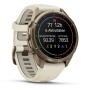 Garmin Fenix 9 Pro Autumn Gold Titan mit Silikon-Armband Creme/French Gray 43mm 010-04335-21