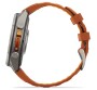 Garmin Fenix 9 Pro Titan mit Silikon-Armband Autumn Orange/Spark Orange 47mm 010-04336-01