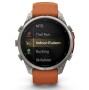 Garmin Fenix 9 Pro Titan mit Silikon-Armband Autumn Orange/Spark Orange 47mm 010-04336-01