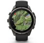 Garmin Fenix 9 Pro Carbongrau DLC Titan mit Silikon-Armband Schwarz/Kieselgrau 47mm 010-04336-11