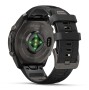 Garmin Fenix 9 Pro Carbongrau DLC Titan mit Silikon-Armband Schwarz/Kieselgrau 47mm 010-04336-11