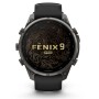Garmin Fenix 9 Pro Carbongrau DLC Titan mit Silikon-Armband Schwarz/Kieselgrau 47mm 010-04336-11