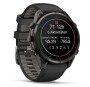 Garmin Fenix 9 Pro Carbongrau DLC Titan mit Silikon-Armband Schwarz/Kieselgrau 47mm 010-04336-11