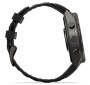 Garmin Fenix 9 Pro Carbongrau DLC Titan mit Silikon-Armband Schwarz/Kieselgrau 47mm 010-04336-11