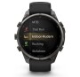 Garmin Fenix 9 Pro Carbongrau DLC Titan mit Silikon-Armband Schwarz/Kieselgrau 47mm 010-04336-11
