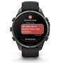Garmin Fenix 9 Pro Carbongrau DLC Titan mit Silikon-Armband Schwarz/Kieselgrau 47mm 010-04336-11