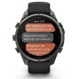 Garmin Fenix 9 Pro Carbongrau DLC Titan mit Silikon-Armband Schwarz/Kieselgrau 47mm 010-04336-11