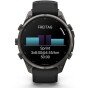 Garmin Fenix 9 Pro Carbongrau DLC Titan mit Silikon-Armband Schwarz/Kieselgrau 47mm 010-04336-11
