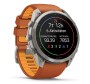Garmin Fenix 9 Pro Titan mit Silikon-Armband Autumn Orange/Spark Orange 51mm 010-04337-01
