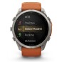 Garmin Fenix 9 Pro Titan mit Silikon-Armband Autumn Orange/Spark Orange 51mm 010-04337-01