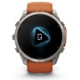 Garmin Fenix 9 Pro Titan mit Silikon-Armband Autumn Orange/Spark Orange 51mm 010-04337-01