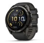 Garmin Fenix 9 Pro Carbongrau DLC Titan mit Silikon-Armband Schwarz/Kieselgrau 51 mm 010-04337-11