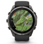 Garmin Fenix 9 Pro Carbongrau DLC Titan mit Silikon-Armband Schwarz/Kieselgrau 51 mm 010-04337-11