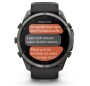 Garmin Fenix 9 Pro Carbongrau DLC Titan mit Silikon-Armband Schwarz/Kieselgrau 51 mm 010-04337-11
