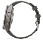 Garmin Fenix 9 Pro Solar, Titan mit Silikon-Armband Kieselgrau/Silbergrau 47 mm 010-04338-01