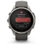 Garmin Fenix 9 Pro Solar, Titan mit Silikon-Armband Kieselgrau/Silbergrau 47 mm 010-04338-01