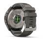 Garmin Fenix 9 Pro Solar, Titan mit Silikon-Armband Kieselgrau/Silbergrau 51 mm 010-04339-01