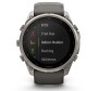 Garmin Fenix 9 Pro Solar, Titan mit Silikon-Armband Kieselgrau/Silbergrau 51 mm 010-04339-01