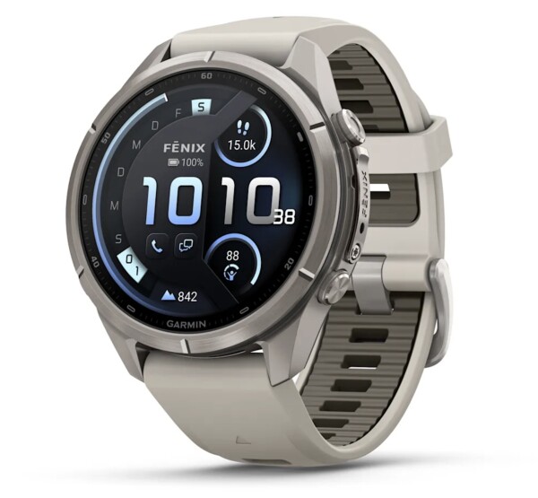 Garmin Fenix 9 Pro Titan mit Silikon-Armband...