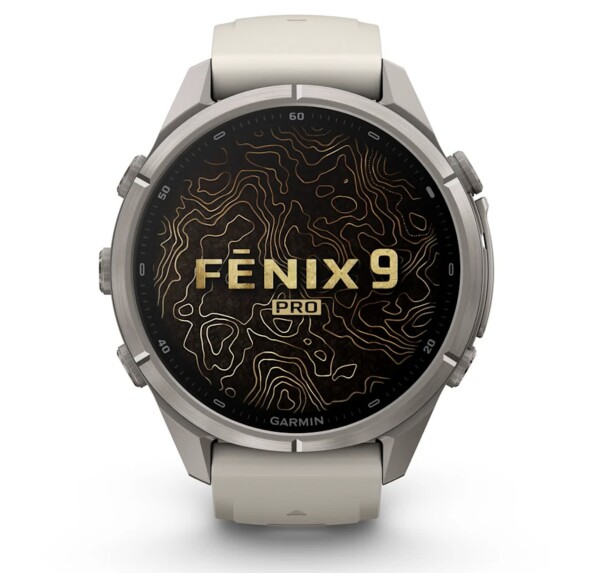 Garmin Fenix 9 Pro Titan mit Silikon-Armband...
