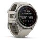 Garmin Fenix 9 Pro Titan mit Silikon-Armband Nebelgrau/Dunkler Sandstein 43 mm 010-04335-81
