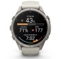 Garmin Fenix 9 Pro Titan mit Silikon-Armband Nebelgrau/Dunkler Sandstein 43 mm 010-04335-81