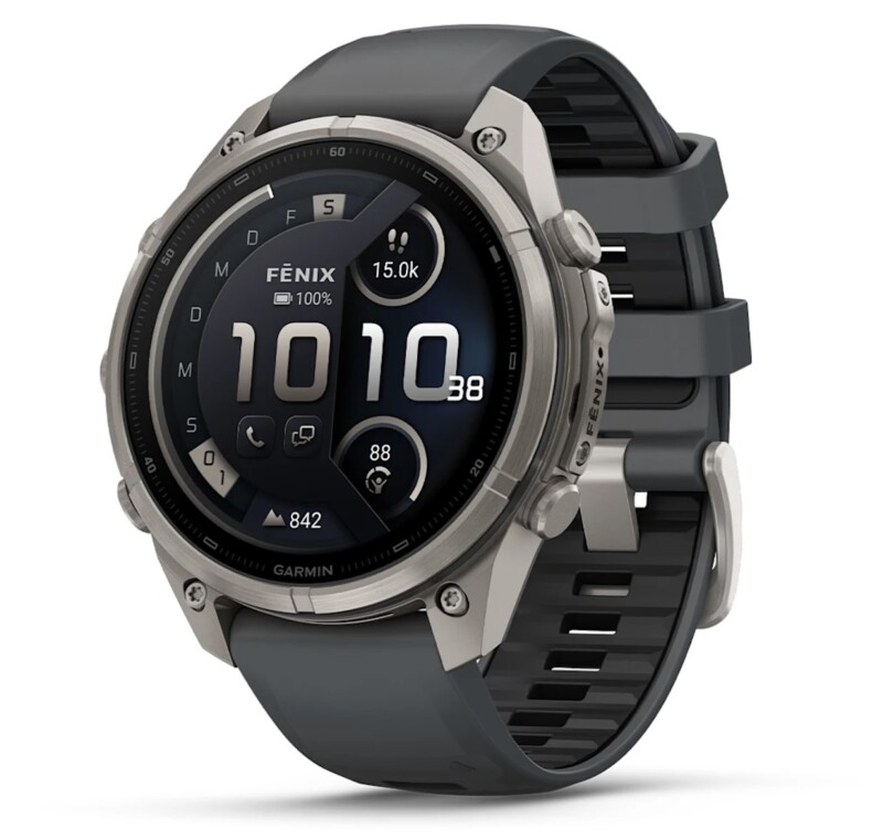 Garmin Fenix 9 Pro Titan mit Silikon-Armband Graphit/Schwarz 47 mm 010-04336-21