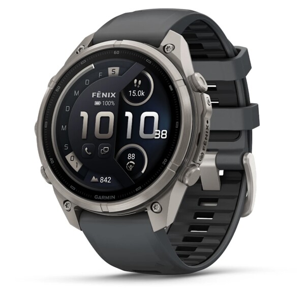 Garmin Fenix 9 Pro Titan mit Silikon-Armband...