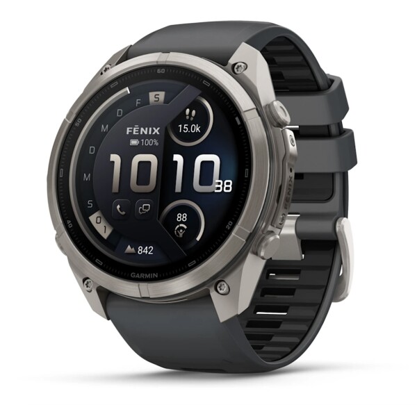 Garmin Fenix 9 Pro Titan mit Silikon-Armband...