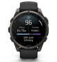 Garmin Fenix 9 Pro Schwarz/Carbongrau DLC Titan mit Silikon-Armband 47 mm 010-04762-11