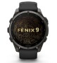 Garmin Fenix 9 Pro Schwarz/Carbongrau DLC Titan mit Silikon-Armband 47 mm 010-04762-11
