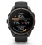 Garmin Fenix 9 Pro Schwarz/Carbongrau DLC Titan mit Silikon-Armband 47 mm 010-04762-11