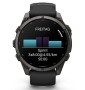 Garmin Fenix 9 Pro Schwarz/Carbongrau DLC Titan mit Silikon-Armband 47 mm 010-04762-11